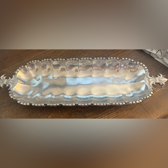 Fleur De Lis oblong platter - Picture 2 of 3